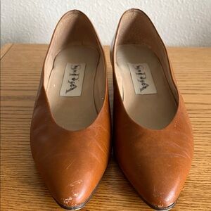 Women's Nine West Brown Leather Shoes